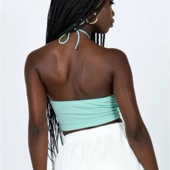 NWT Princess Polly Andre Top Green - Picture 2 of 5